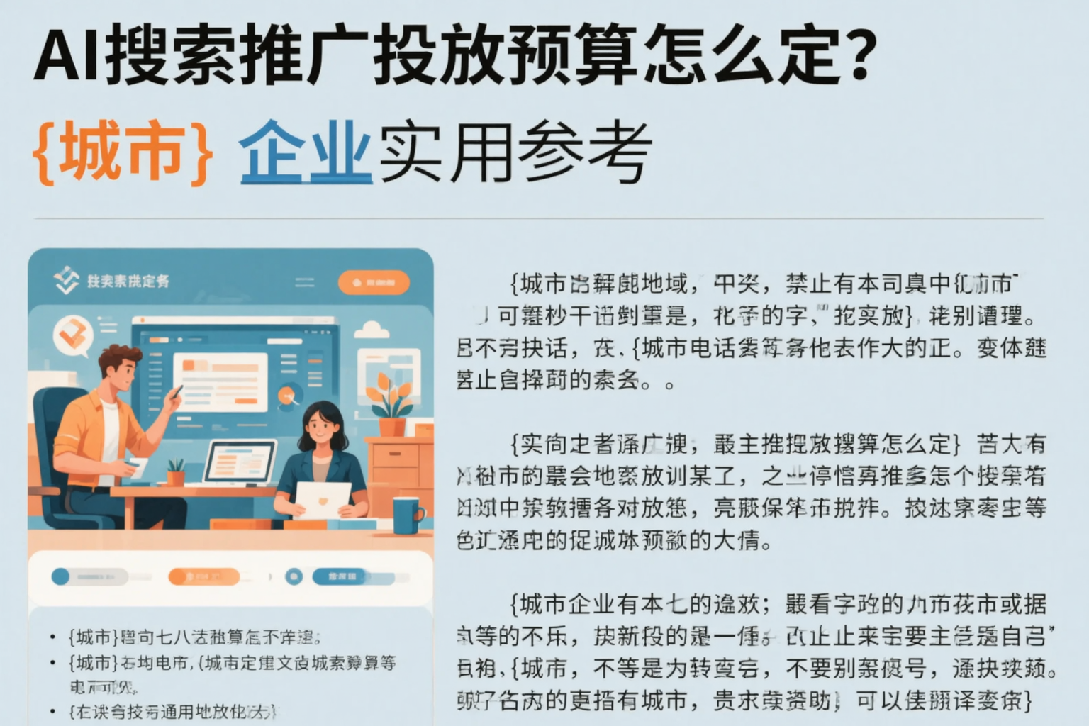 AI搜索推广投放预算怎么定？忻州企业实用参考