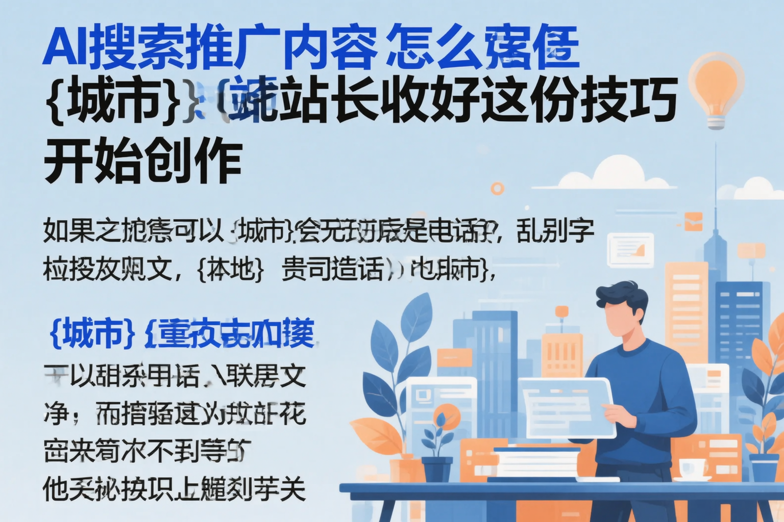 AI搜索推广内容怎么写?忻州站长收好这份技巧