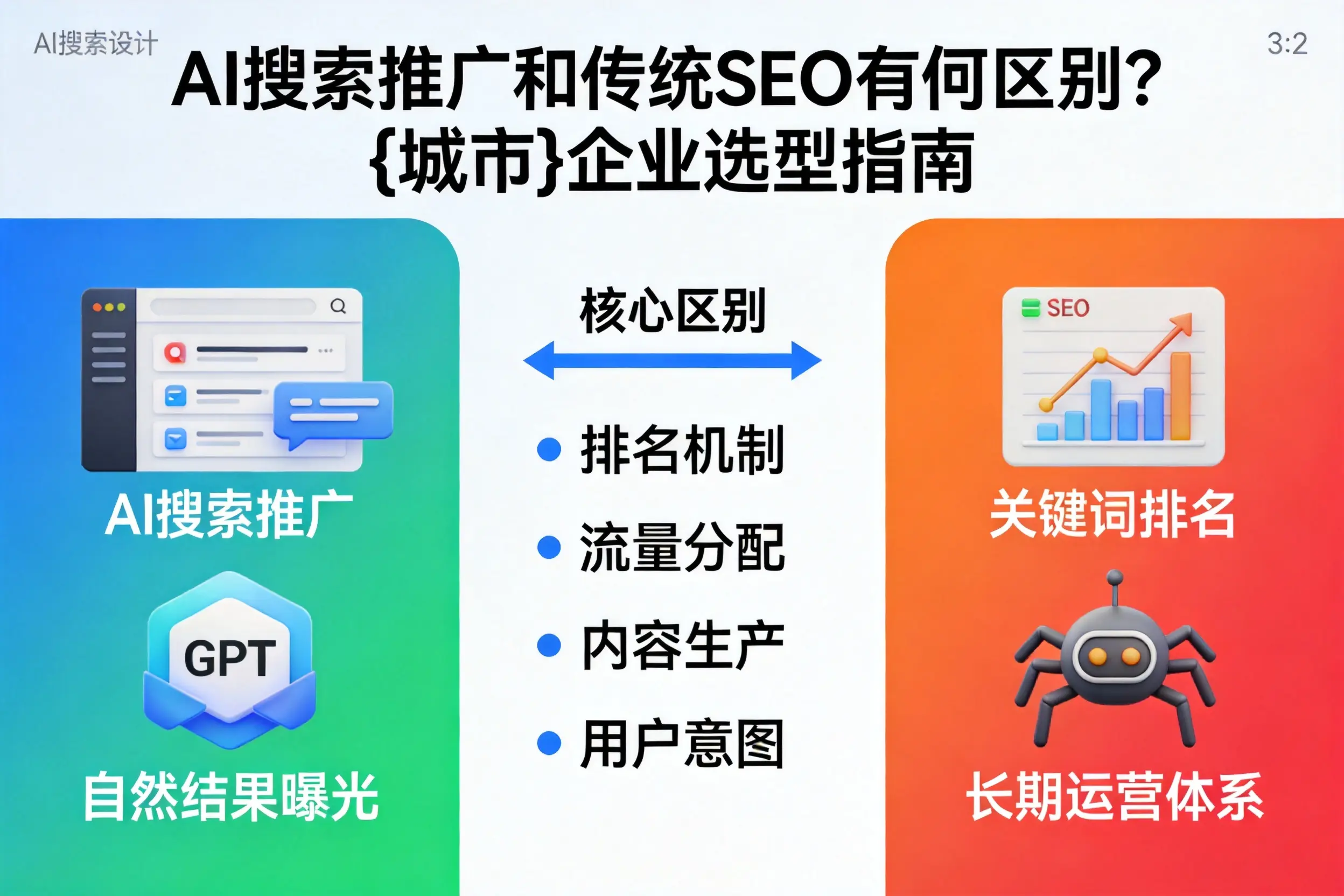 AI搜索推广和传统SEO有何区别？忻州企业选型指南