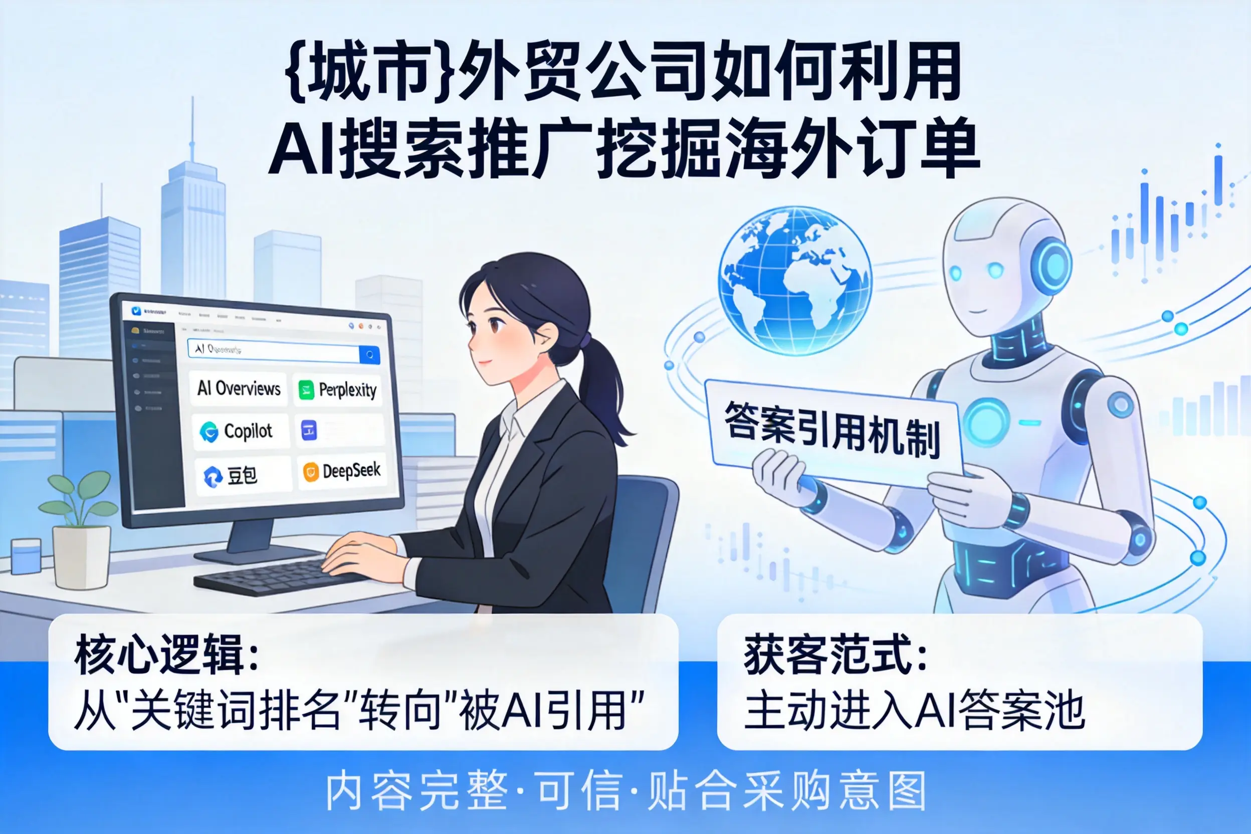 忻州外贸公司如何利用AI搜索推广挖掘海外订单