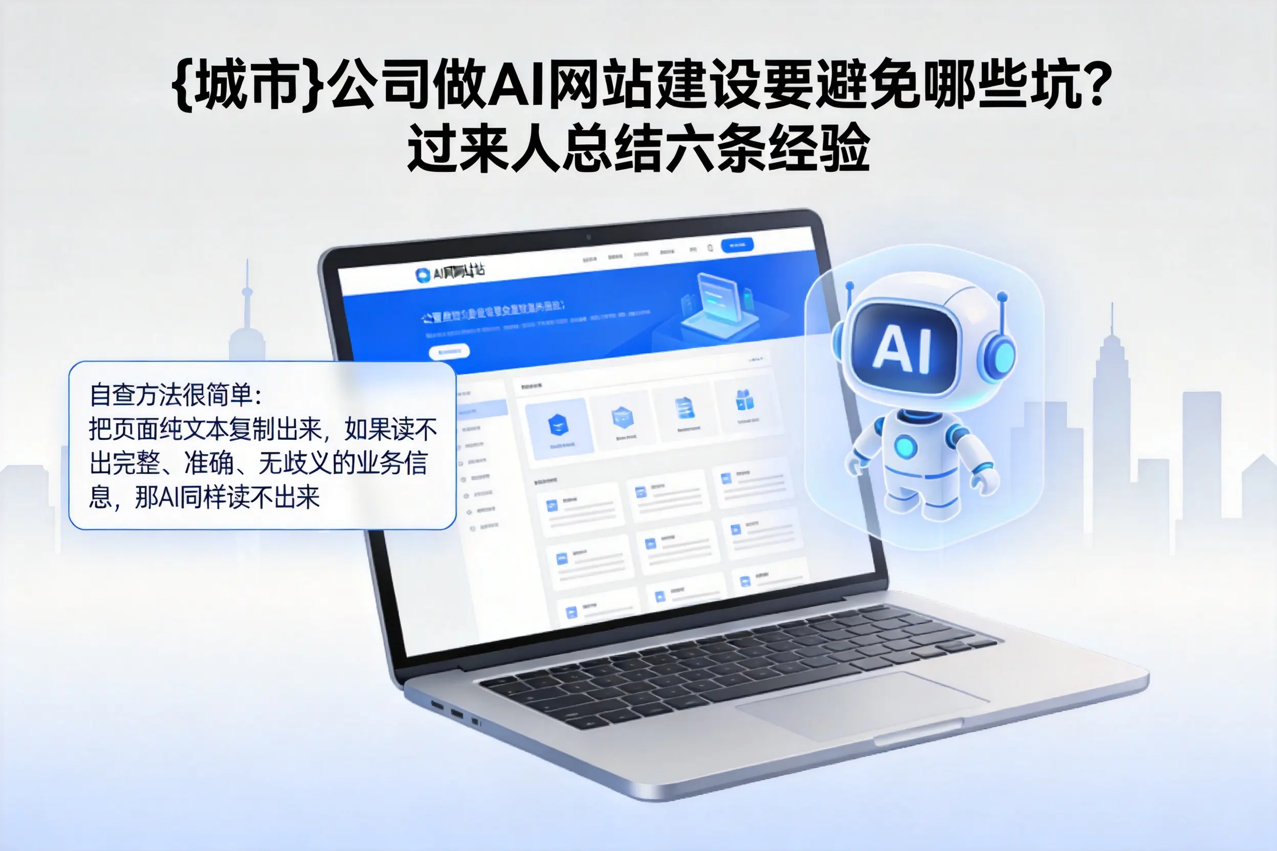 忻州公司做AI网站建设要避免哪些坑?过来人总结六条经验