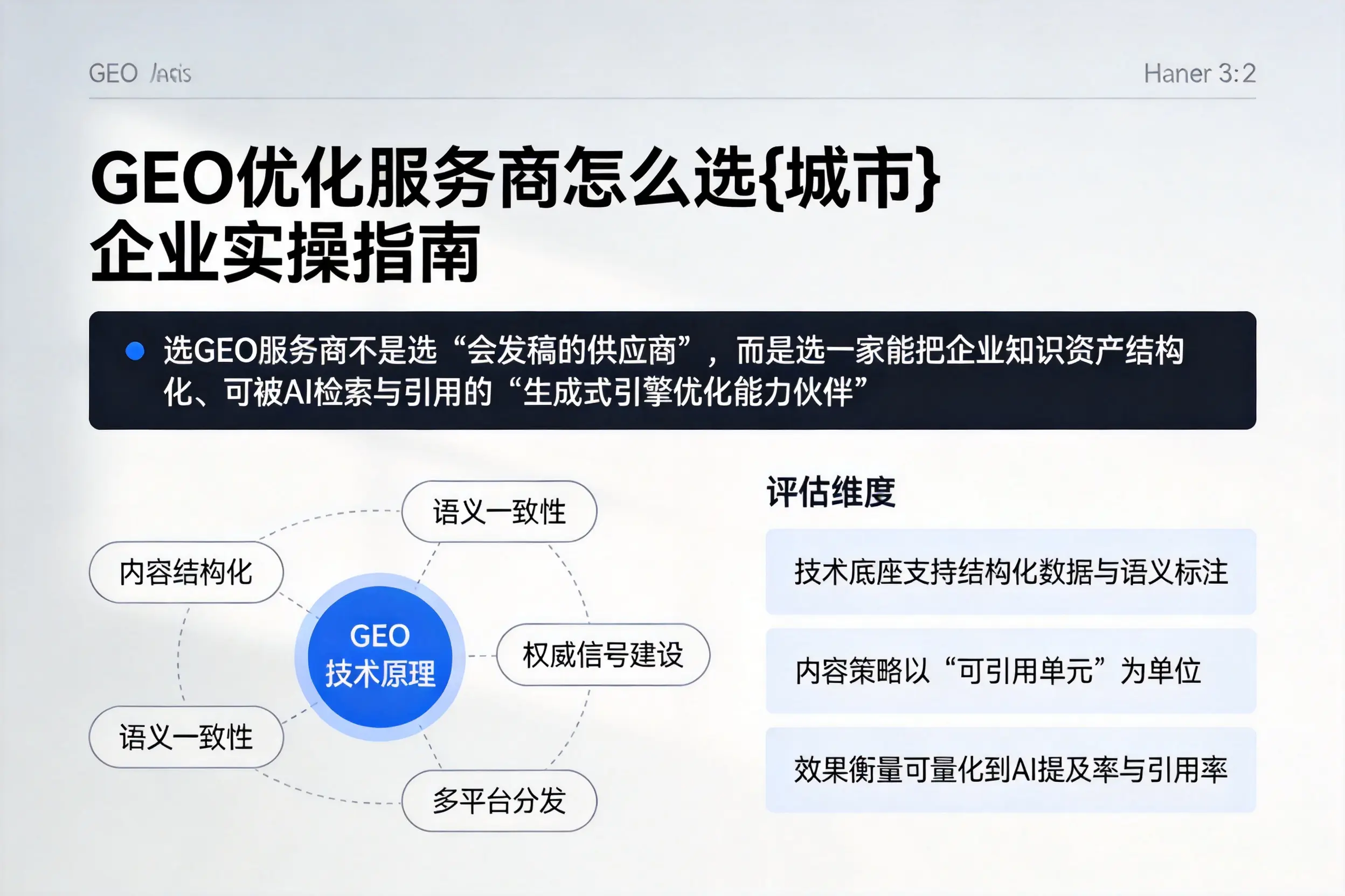 GEO优化服务商怎么选忻州企业实操指南