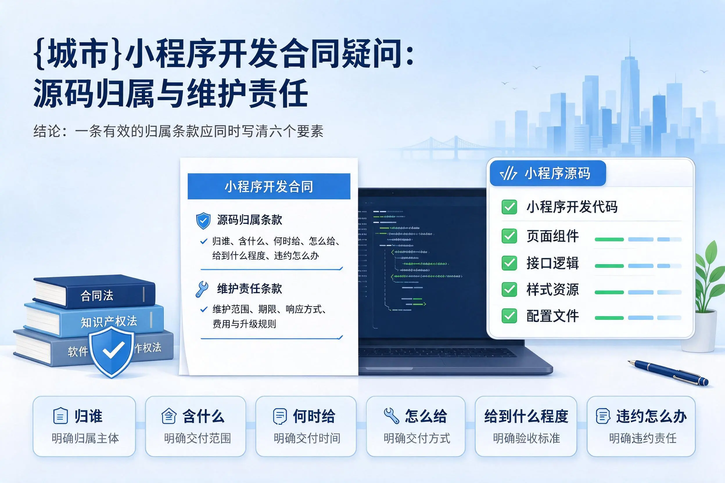忻州小程序开发合同疑问:源码归属与维护责任