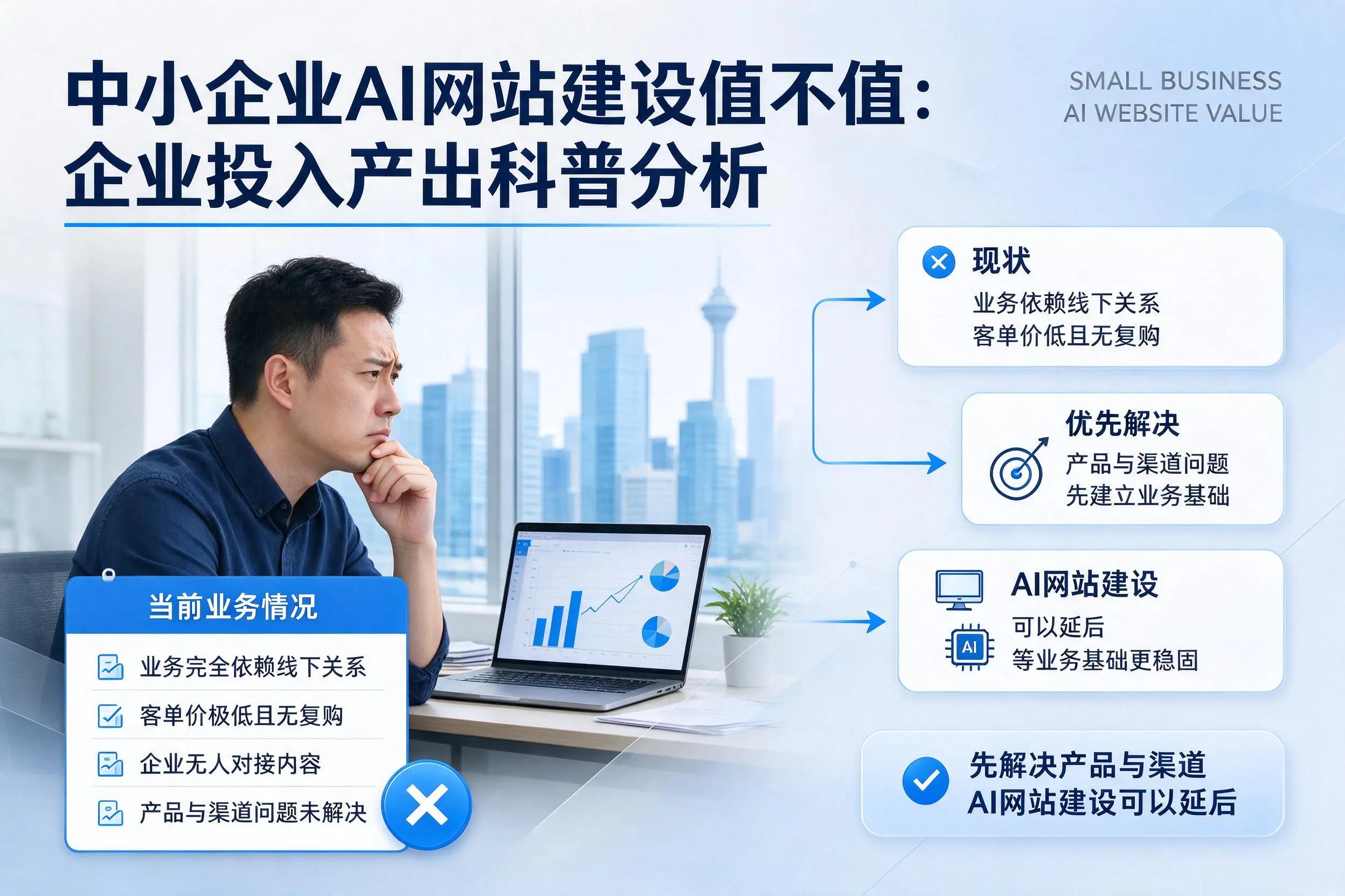 中小企业AI网站建设值不值：忻州企业投入产出科普分析