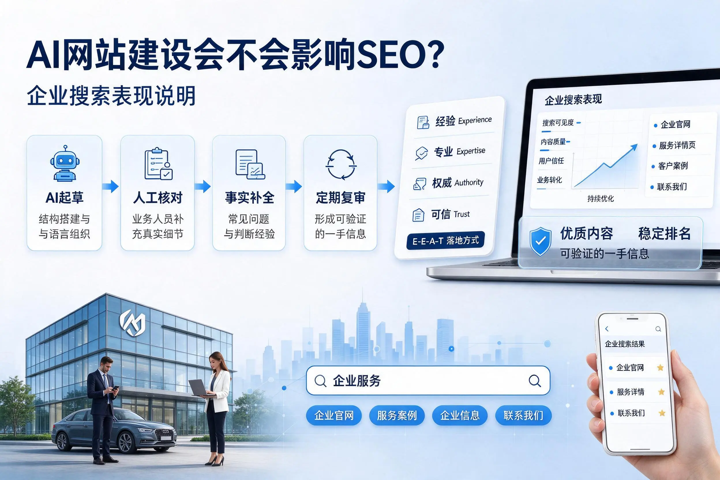 AI网站建设会不会影响SEO？忻州企业搜索表现说明
