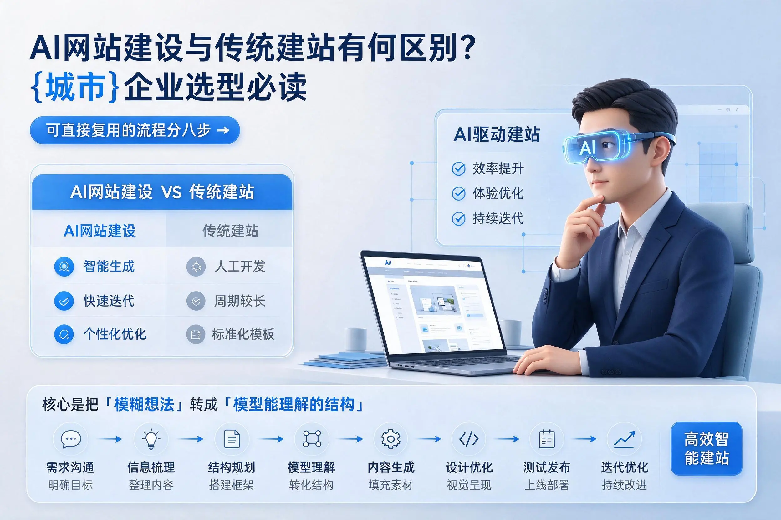 AI网站建设与传统建站有何区别?忻州企业选型必读
